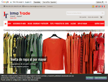 Tablet Screenshot of irma-trade.com